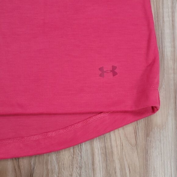 🔹️Under Armour Pink Heat Gear America Athletic Sleeveless Top Medium - Picture 7 of 8